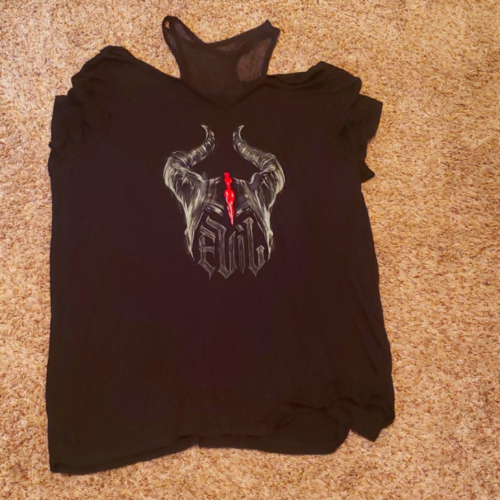EUC Disney Her Universe Plus Size 2 Maleficent Top from Hot Topic
